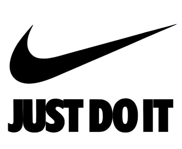 Nike Just Do It Check Swoosh Iron On Vinyl Heat Transfer Decal HTV for fabric