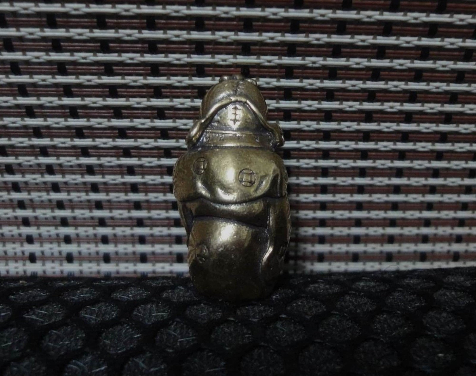 Vintage Solid Brass Chinese God of Wealth ”FengShui” Man Statue for Home Decor