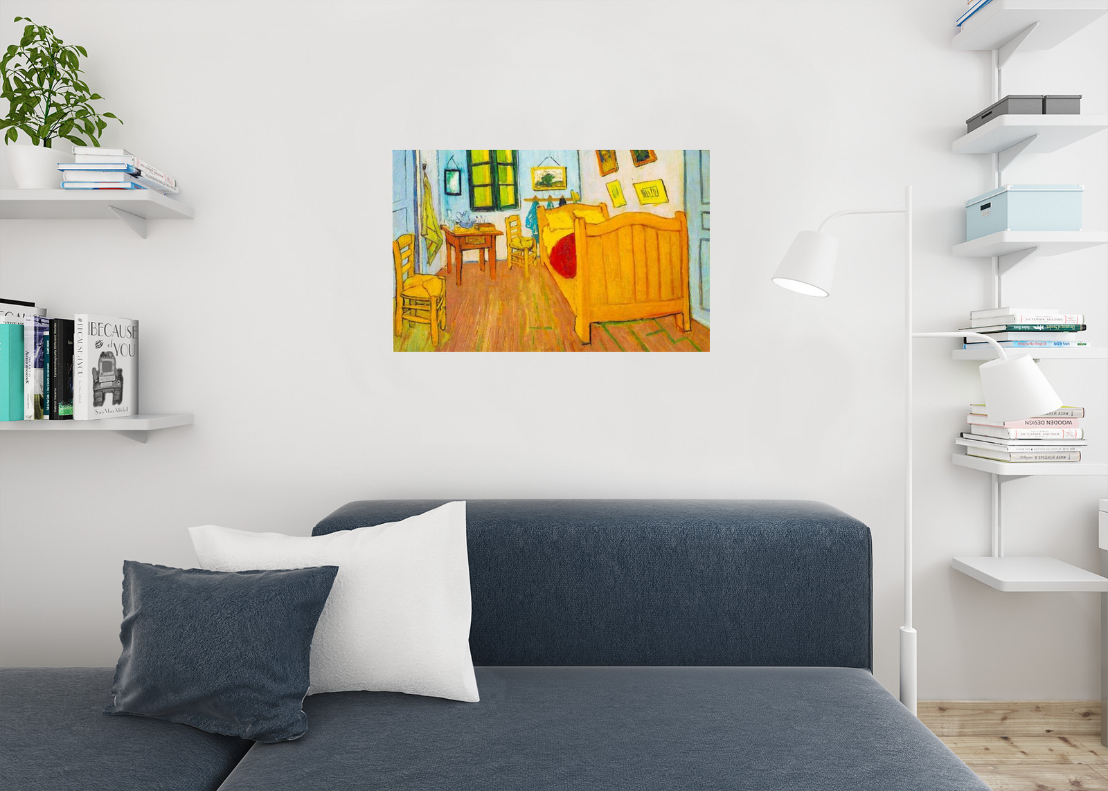 Vincent van Gogh Bedroom in Arles Post Impressionist Painting Poster 36×24
