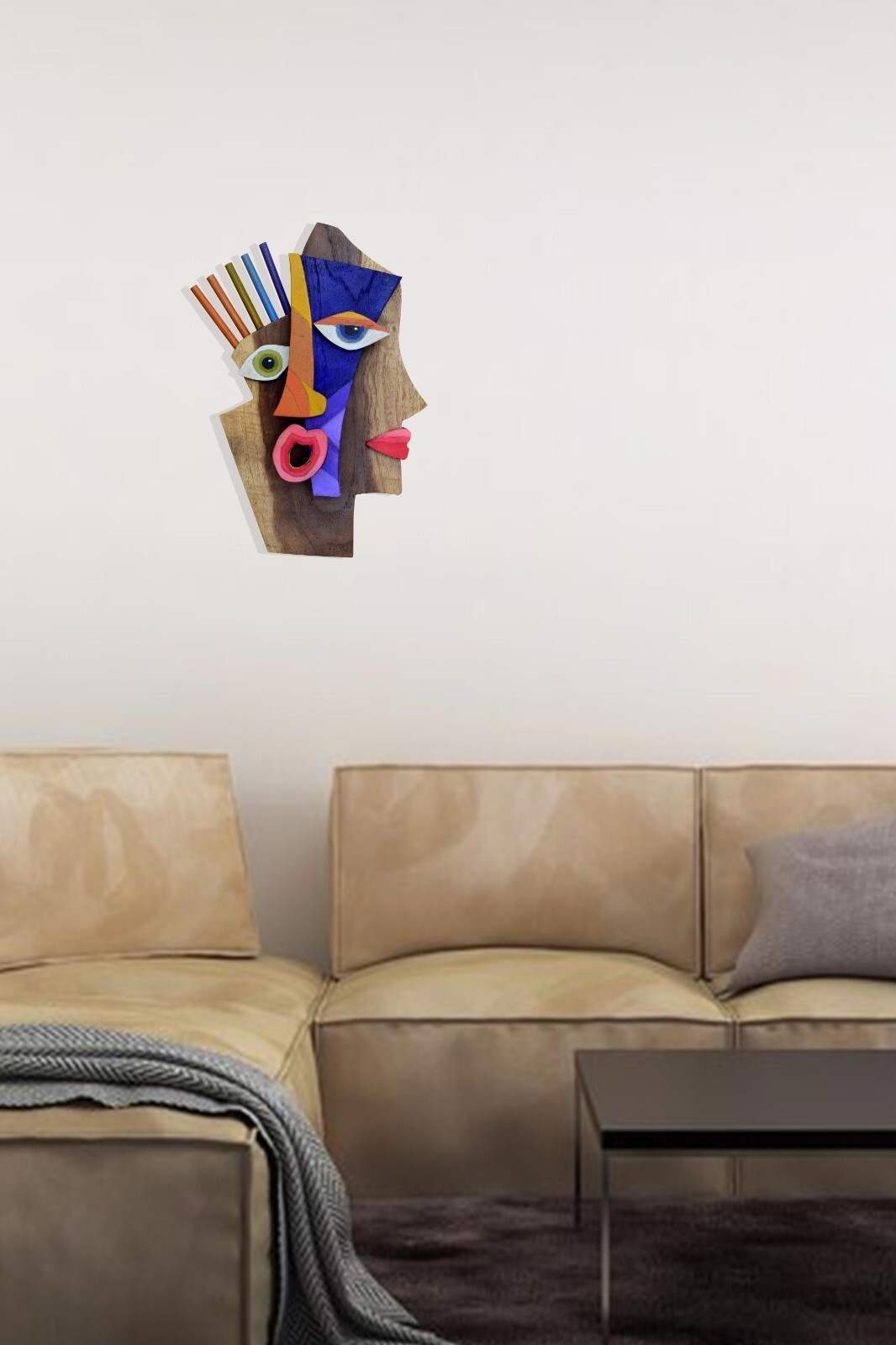 Kimmy cantrell ambigram two face wood art sculpture wall decor wall Hanging