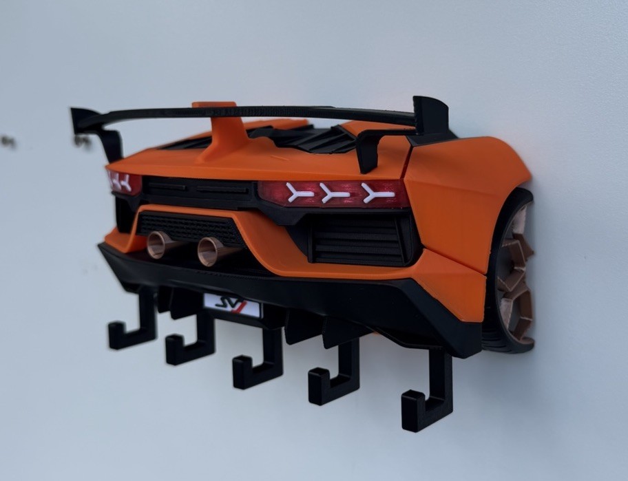 Sports Car Inspired Key Hanger Wall Mount Garage Decor Key Holder Organizer Gift