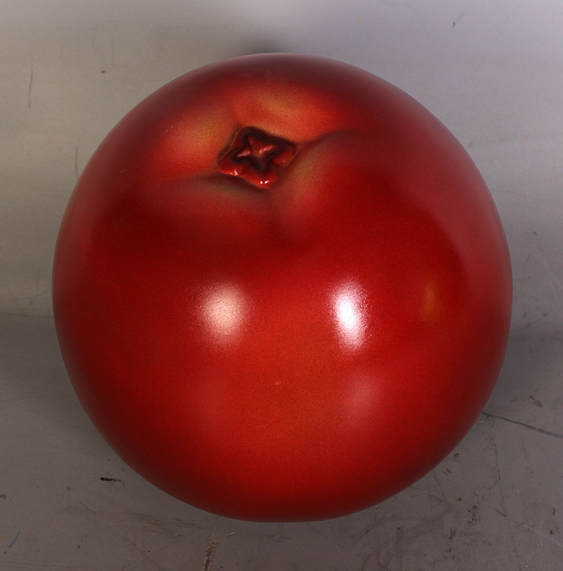 Small 10 inch Tall Red Apple Statue Restaurant Display Food Prop Fruit Display