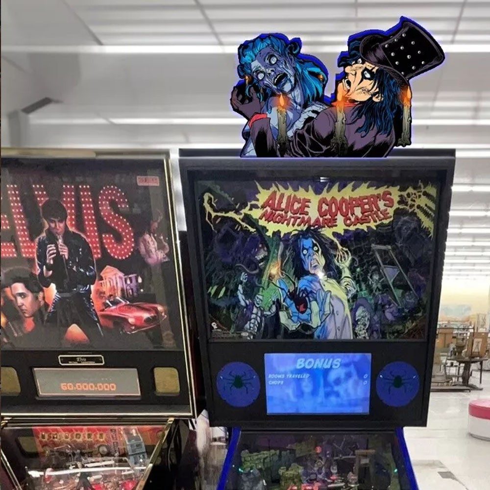 Alice Cooper Nightmare Castle Pinball Topper 3D Print Arcade Game LED Light Box