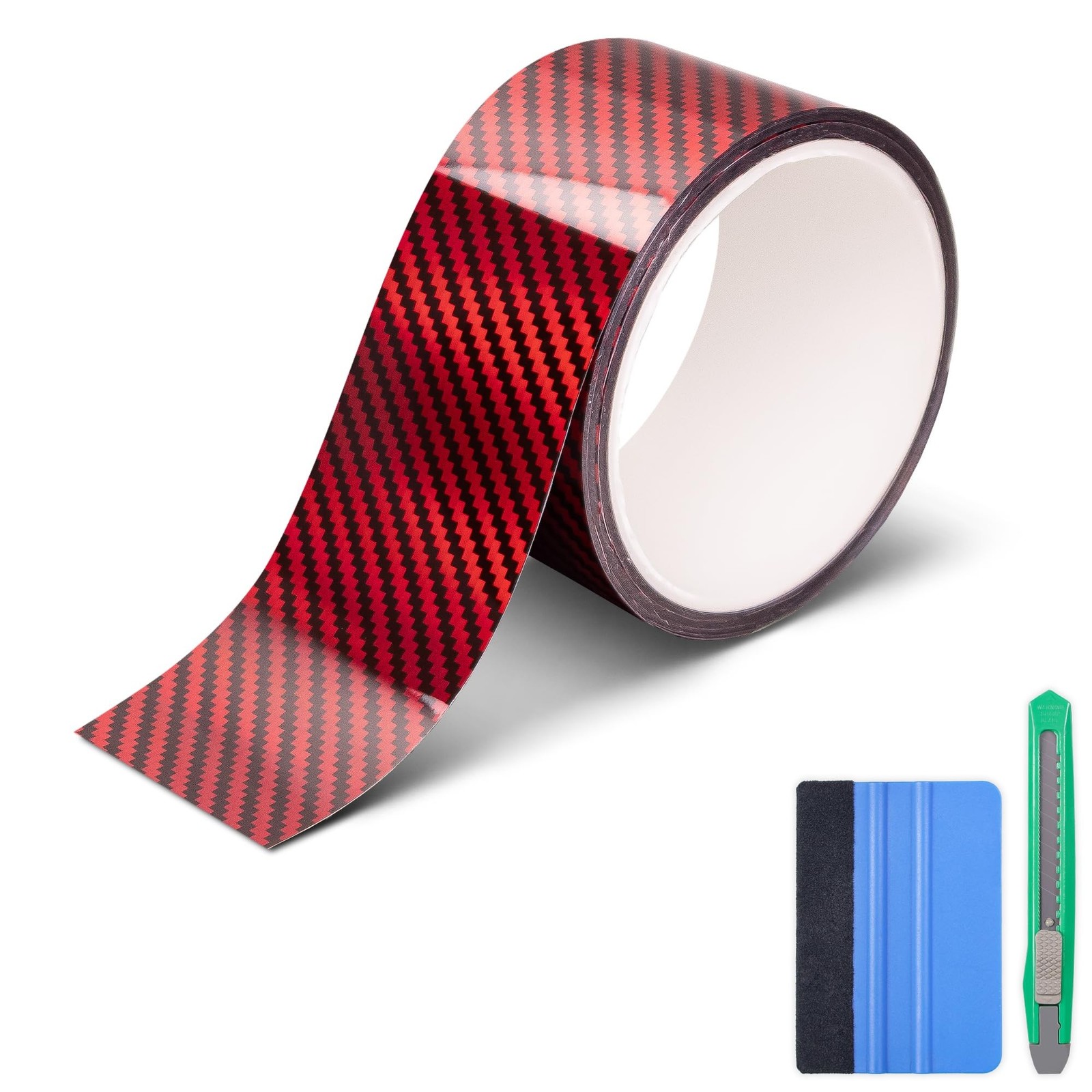 Lypumso 2D Carbon Fiber Vinyl Wrap, 2 Inch x 20ft Universal DIY Chrome Delete…