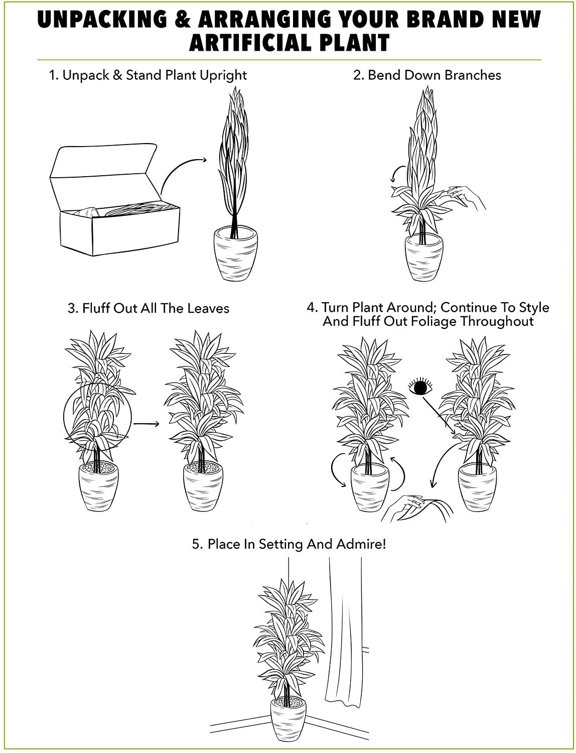 6 Ft Dracaena Artificial Silk Plant Real Touch Home Decor. Retail $133