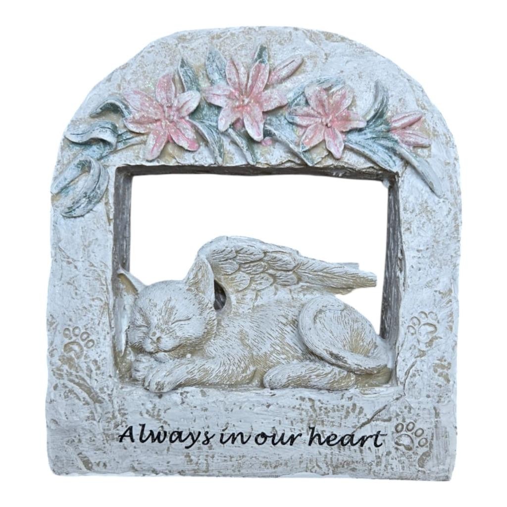 Pet Memorial Plaque 17cm Dog Cat Grave Marker Garden Stone Tribute Gift