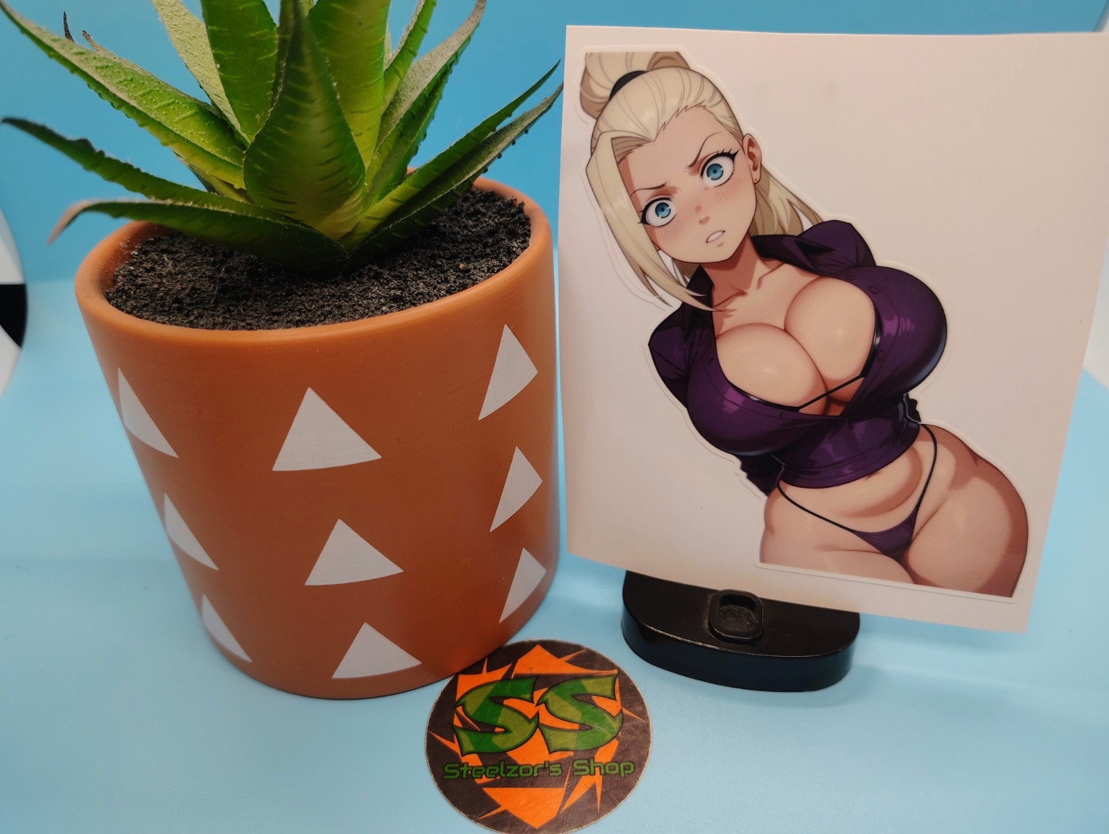 (4.5 Inches) Naruto – Ino Yamanaka (Oppai) – Water-Resistant Vinyl Sticker