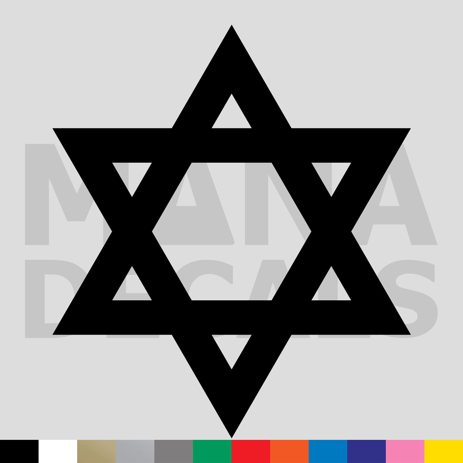 Star of David Vinyl Die Cut Decal Sticker – Jewish Judaism Religious