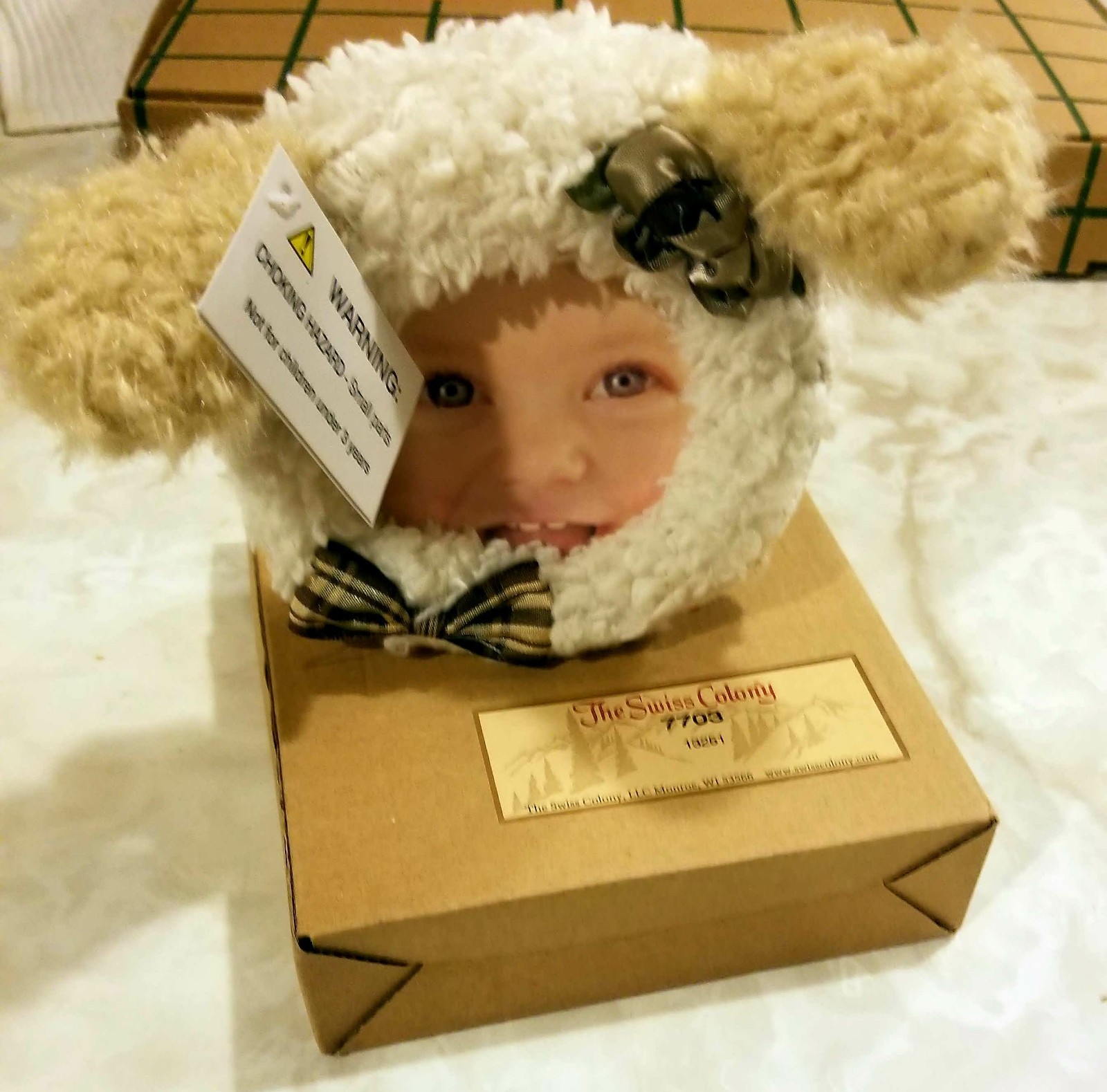 Swiss Colony Baby photo/picture frame. Cute Bunny Design. Unisex. Brand New!!