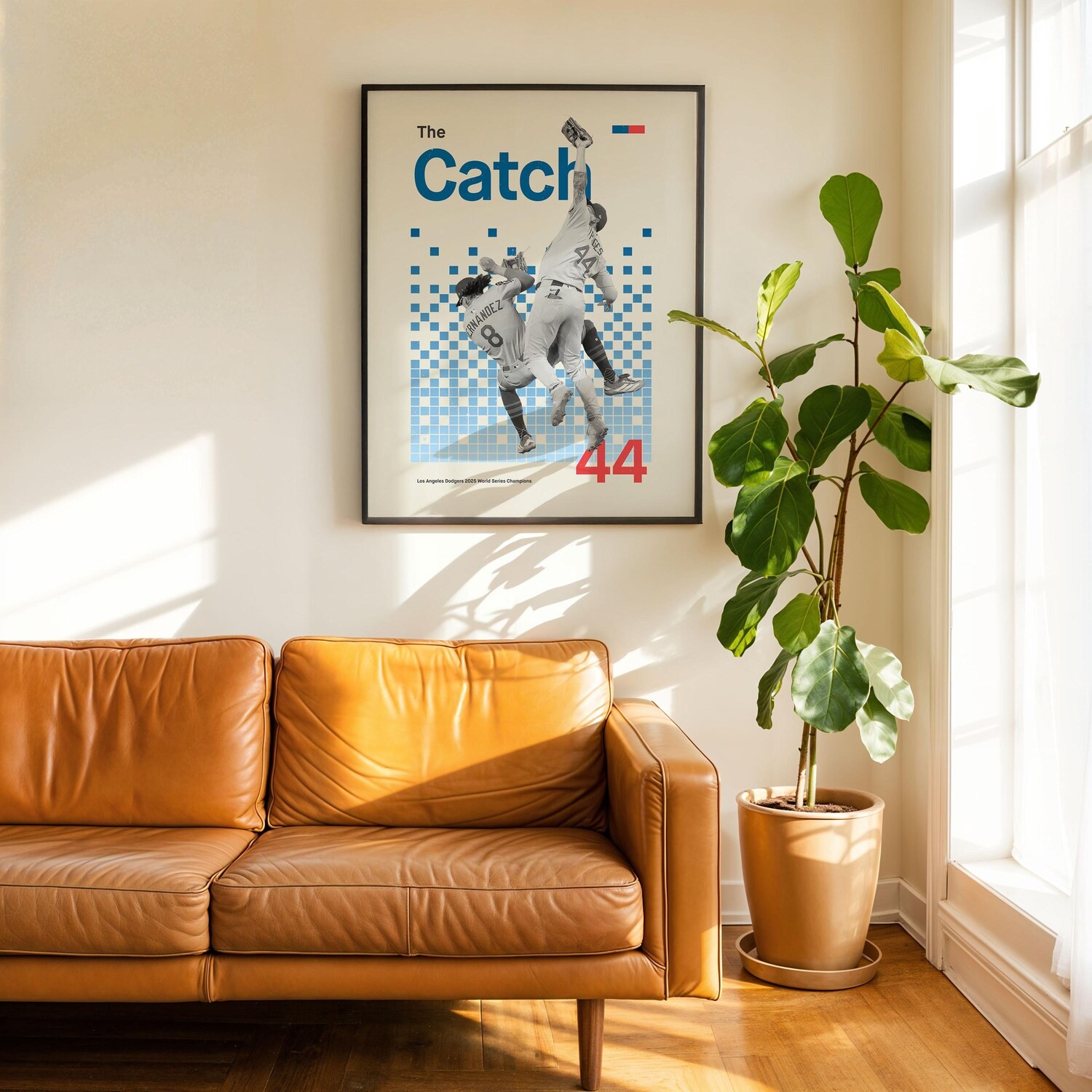 Andy Pages The Catch Poster | Vintage Retro Dodgers Art | World Series 2025