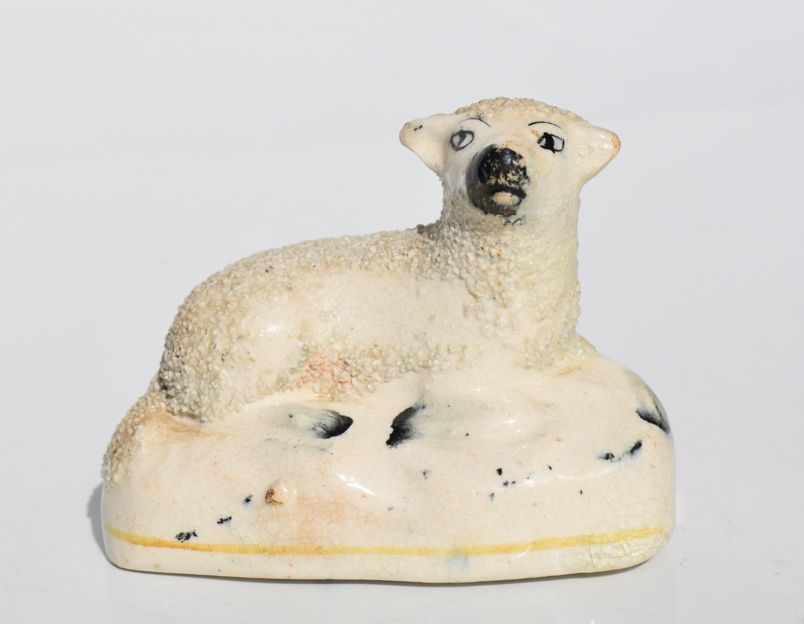 Antique Staffordshire SHEEP Figurine – Textured (no1)