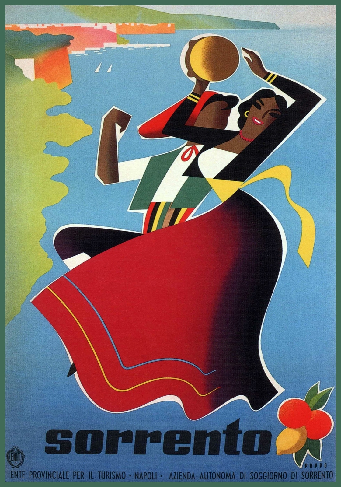 7719.Vintage design Poster.Home room office wall decor.Italy Sorrento Travel art