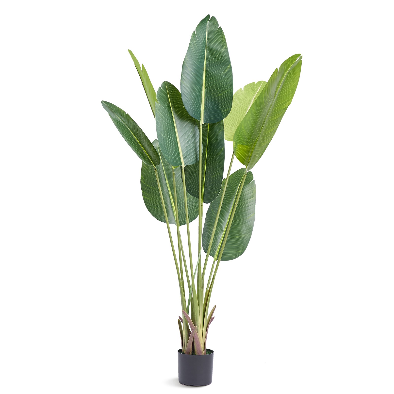 VEVOR 5 FT Artificial Birds Of Paradise Tree Green Faux Lifelike Fake Plant