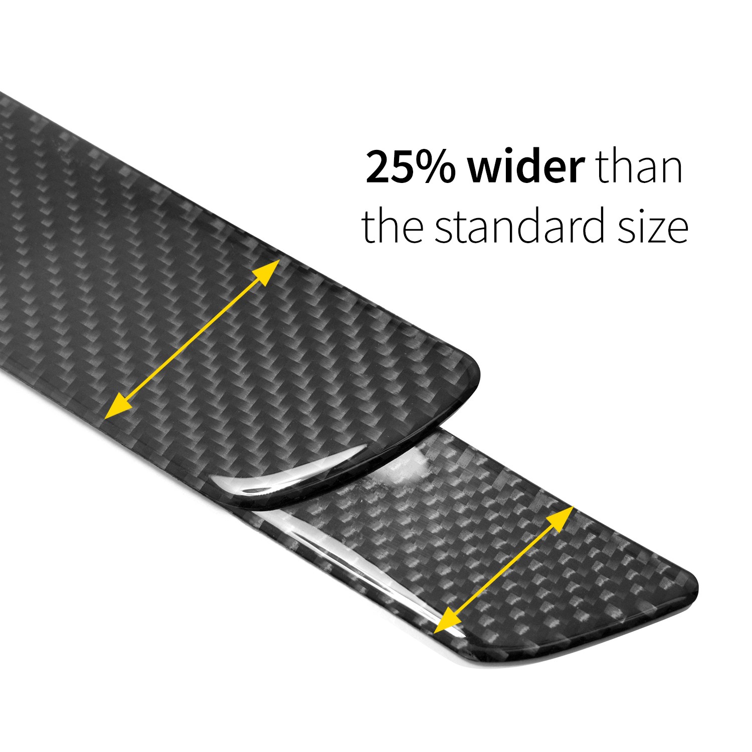 Dodge Charger R/T X-Large Black Carbon Fiber 4 Pcs Universal Door Sill Plates