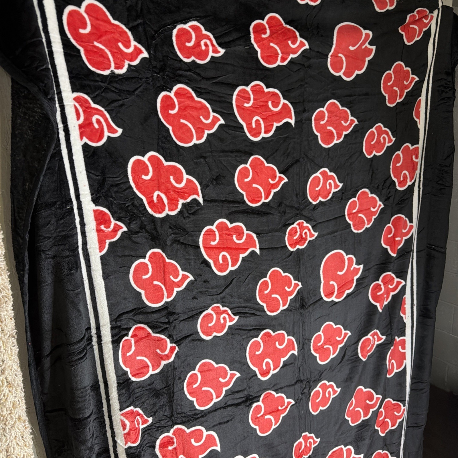 Naruto Shippuden Anti Leaf Clouds Akatsuki Throw Blanket/ Large 80×60
