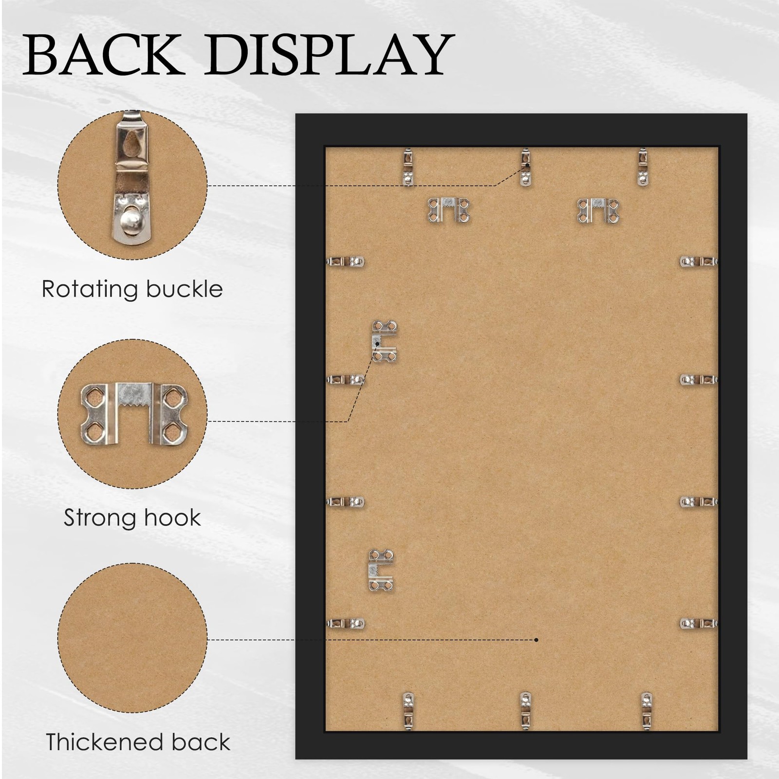 24×36 Poster Frame 2 Pack, Black Poster Frames 24 x 36 inches for Pictures an…