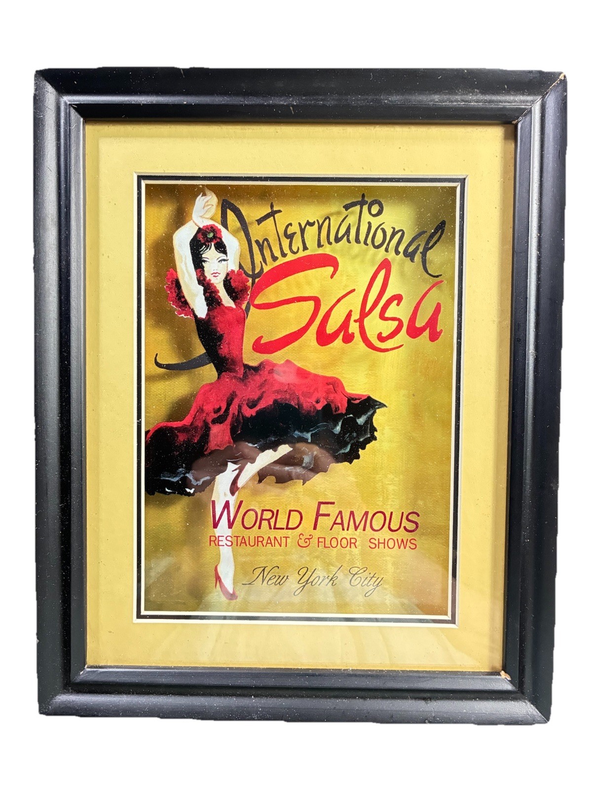 International Salsa World Famous New York City Framed Wall Art Picture 8” X 10”
