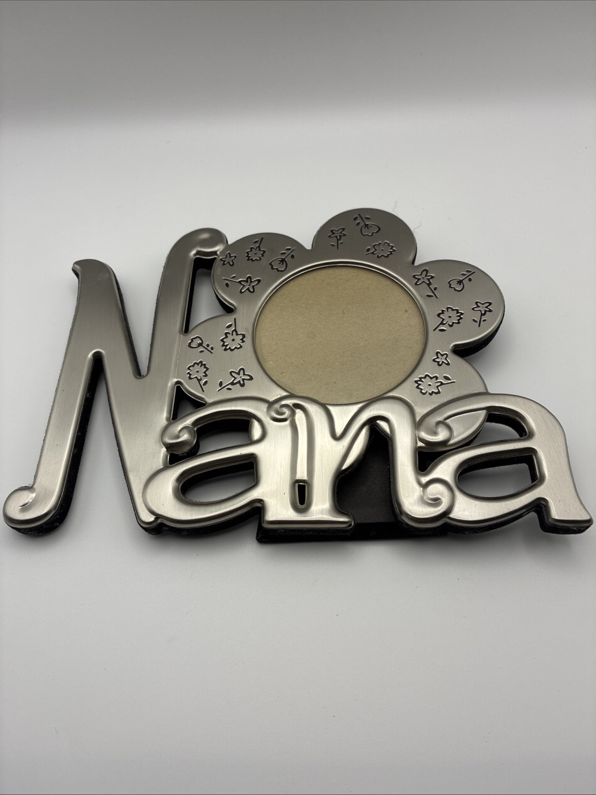 Malden Metal Table Photo Picture Frame Nana with Daisy Velvet Backing 2.5 In