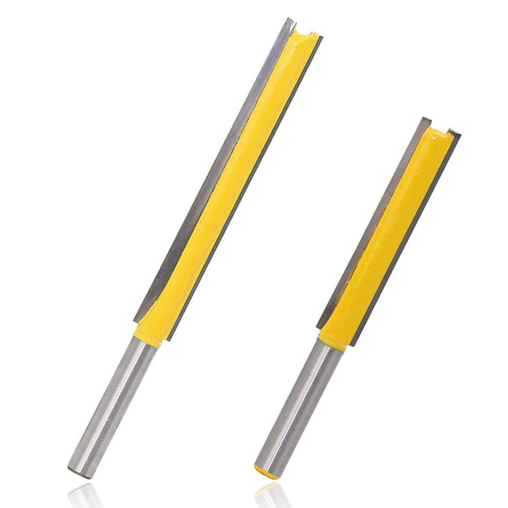 Mesee Extra Long Straight Router Bit Set 1/4 Shank 2 3 Inch