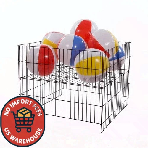 Econoco GTCECB 36″ Square Economy Dump Bin Black Wire Retail Display Basket