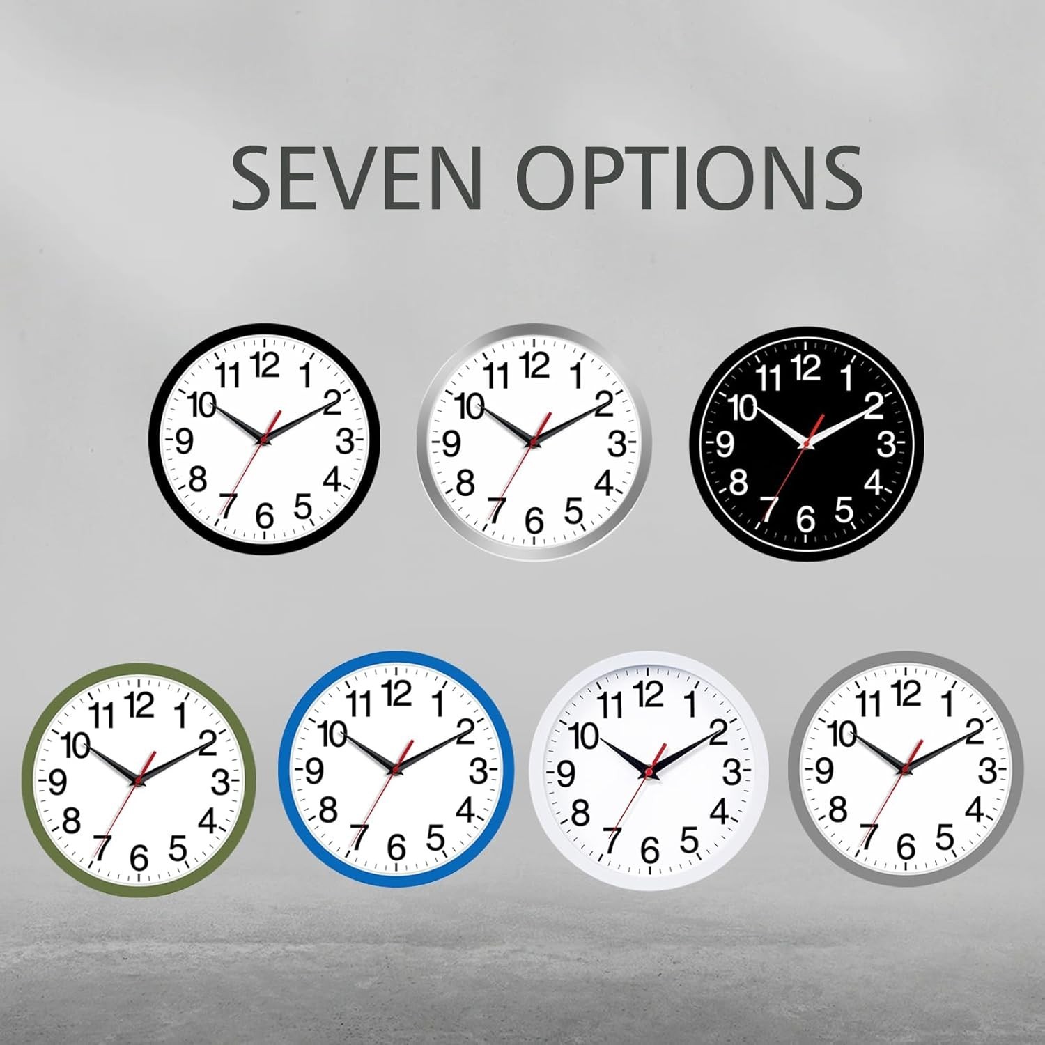 Versatile 8-Inch Battery Powered Silent Clock – Perfect Gift for All Occasions