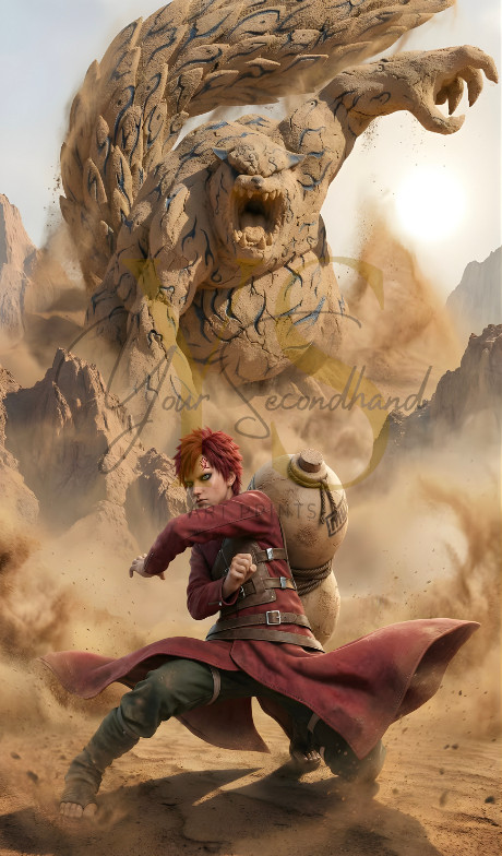 NARUTO Gaara poster print 8.5”x14” home decor glossy paper #1