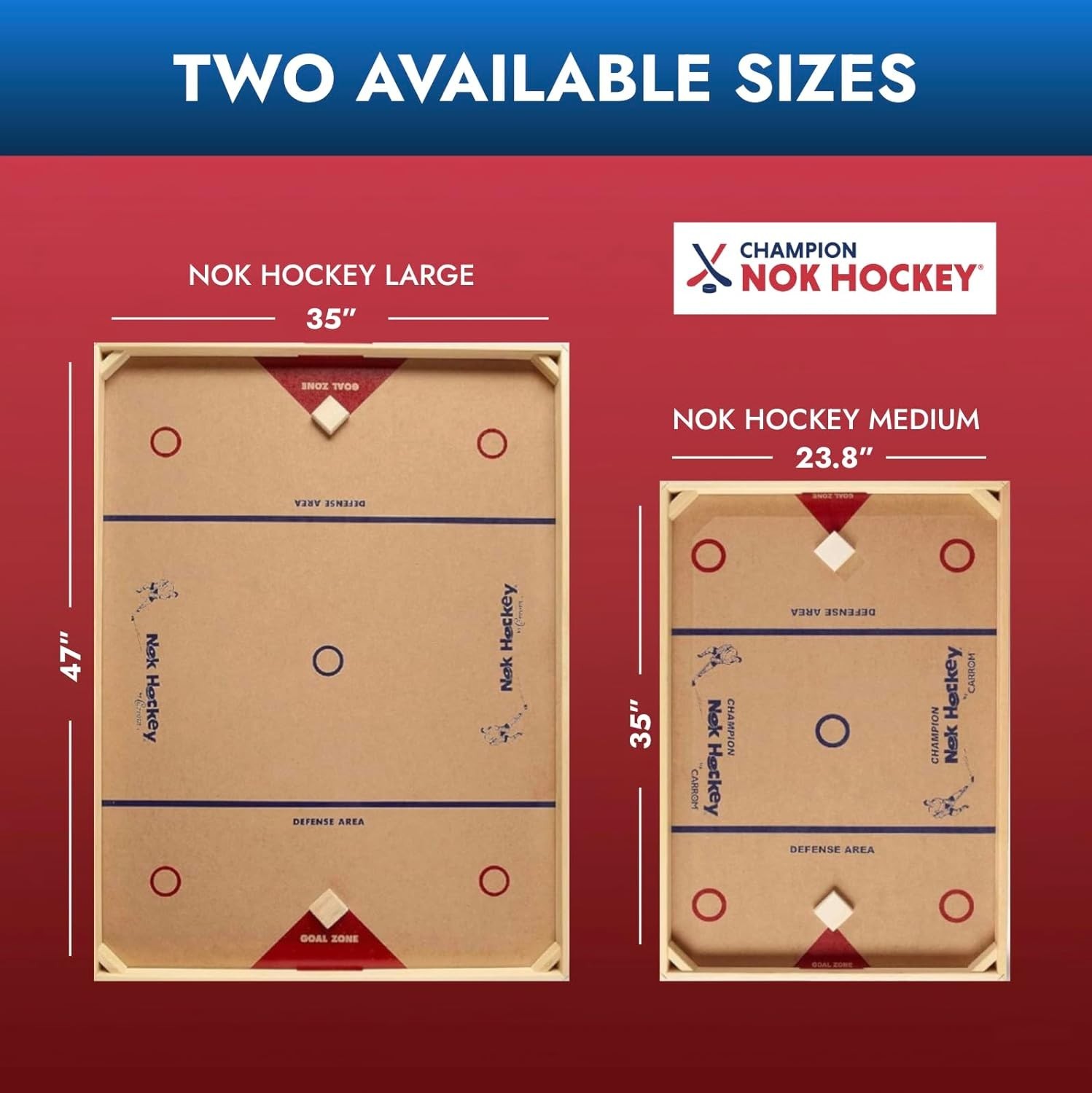 Champion Nok Hockey Game Standard Size — Wooden Board Games for Adults & Chil…
