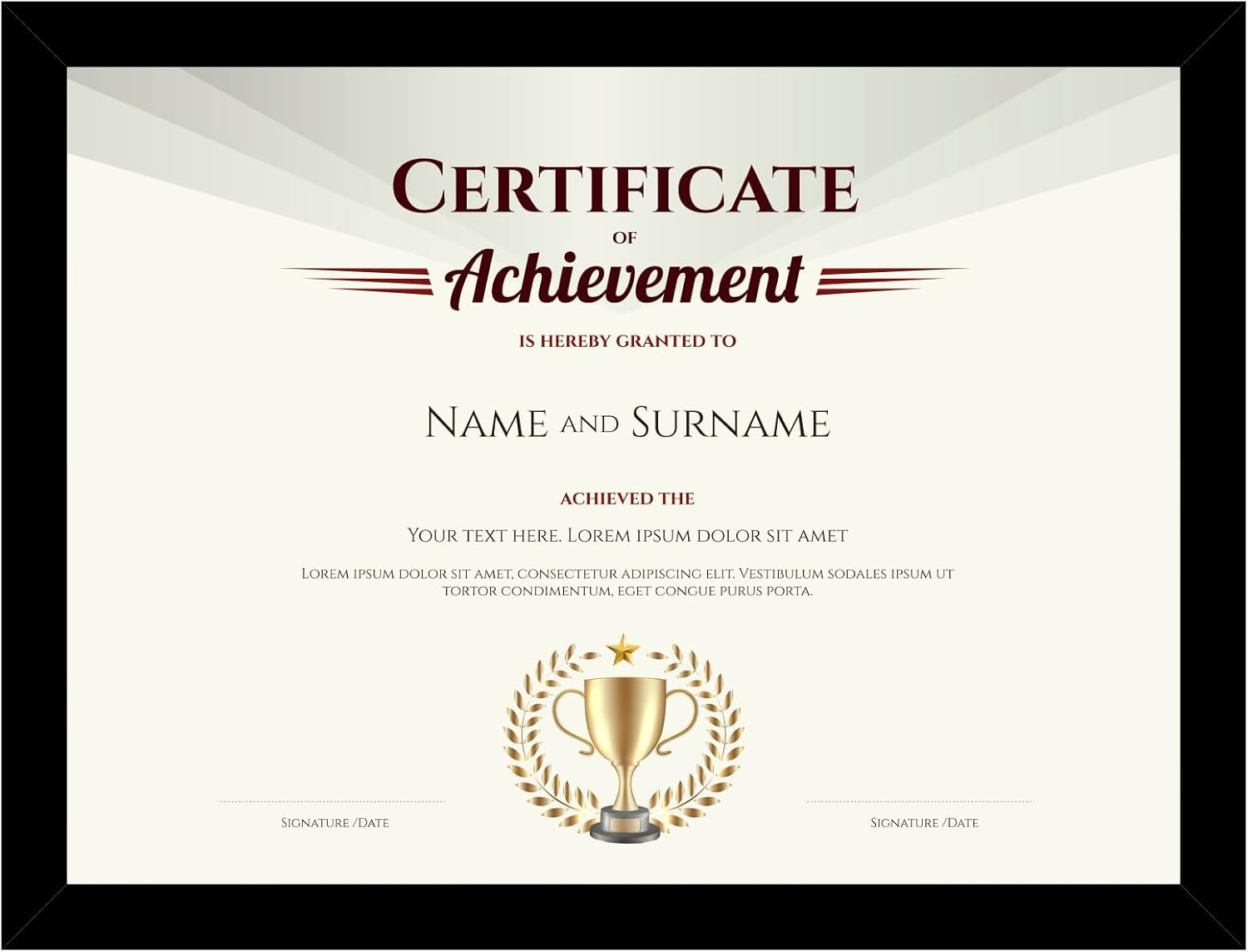 8.5X11 Picture Frame Black for 8.5 by 11 Document Certificate Diploma, Wood 8 1/