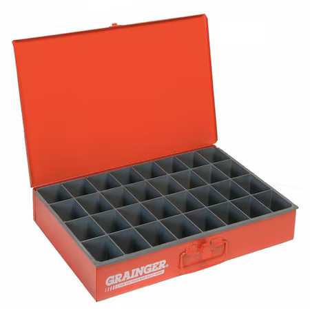 Durham Mfg 107-17-S1158 Steel, 32 Compartments, 12 1/2 In D X 3 1/8 In H X 18