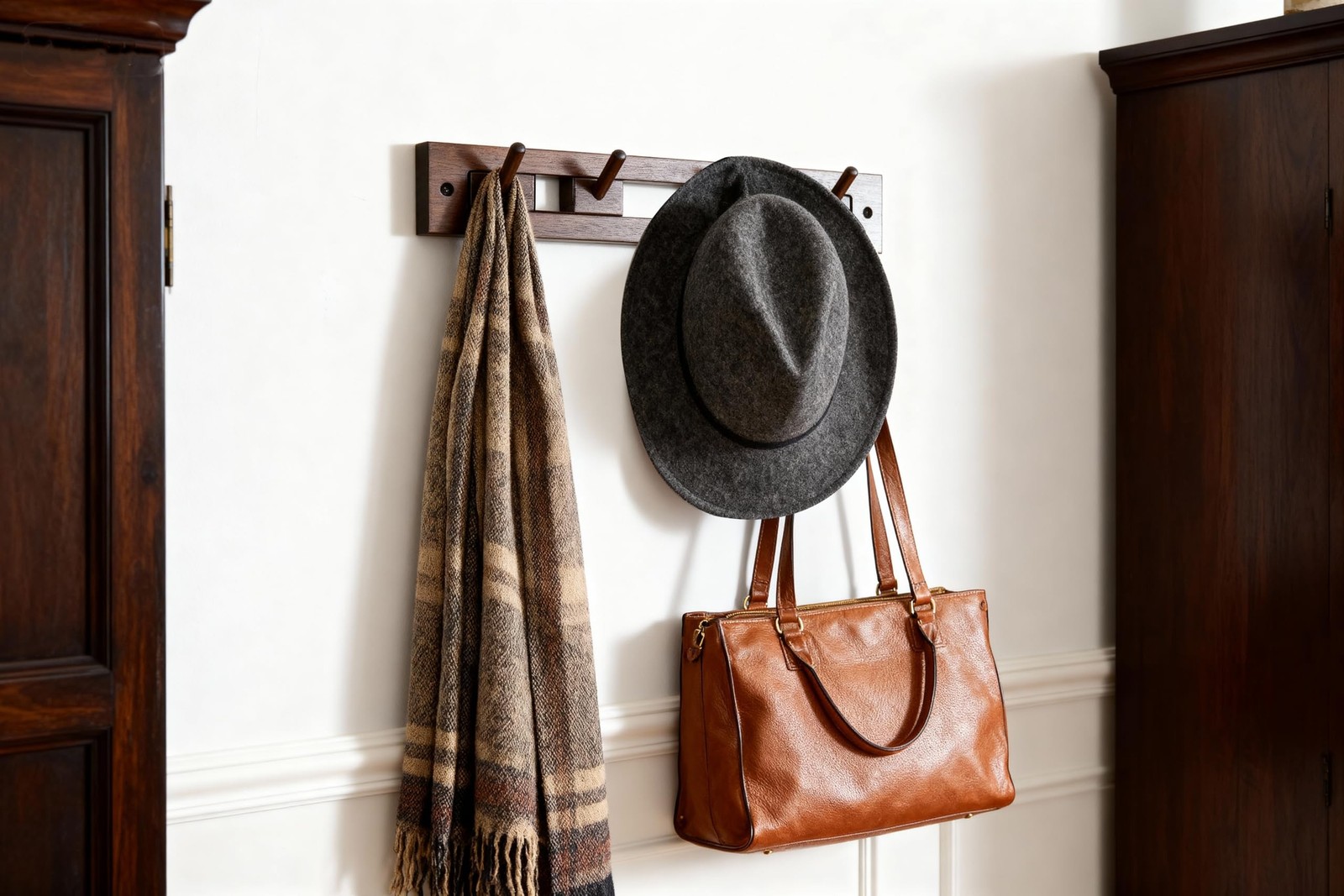 coat rack wall mount,Wall Coat Rack with 4 Movable Hooks,backpack hanger for …