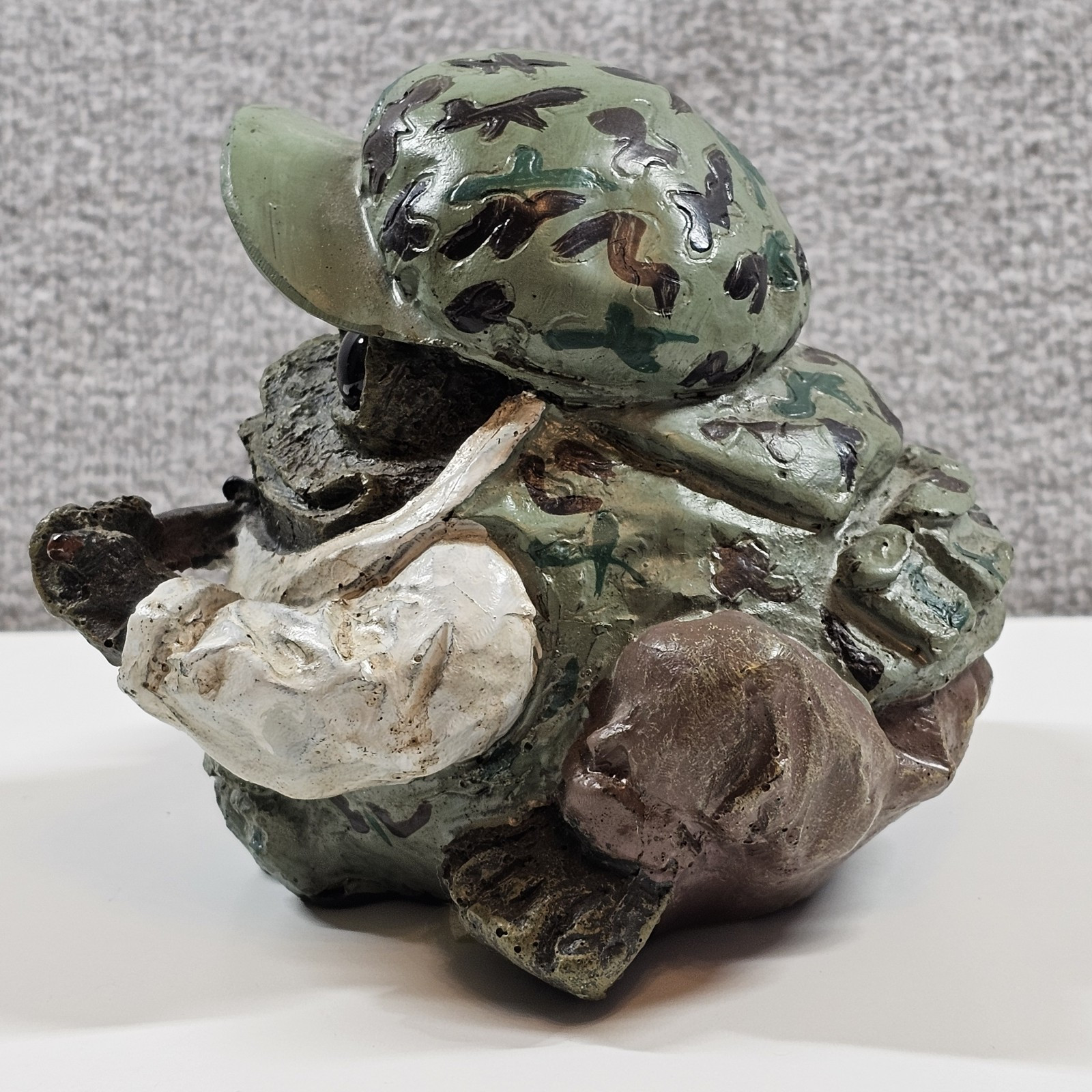 Homestyles Toad Hollow Camouflage Hunting Indoor/Outdoor Garden Decor Whimsical