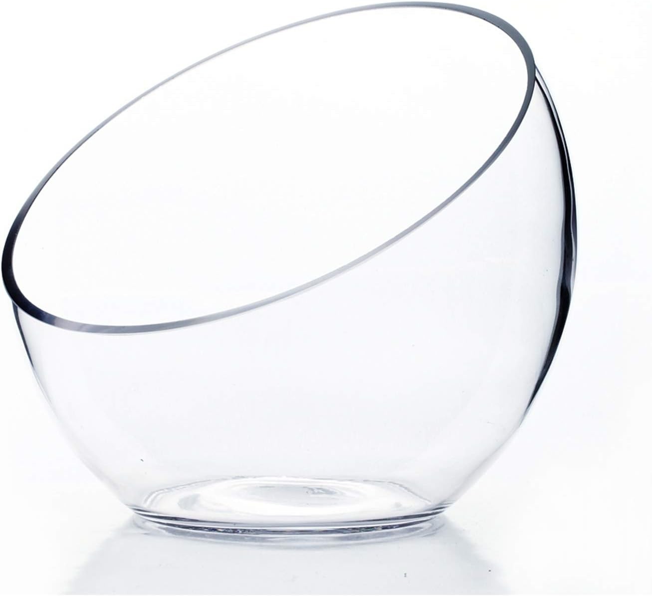 Stylish Slant Cut Glass Bowl – Perfect for Home Decor & Gift for All Occasions