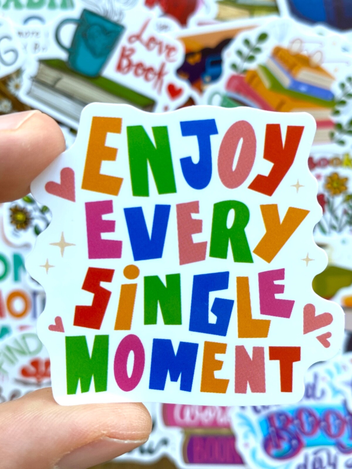 5-50 pcs Love Reading Book Stickers, Cute Fun Bookish Kindle Phone Laptop Decals