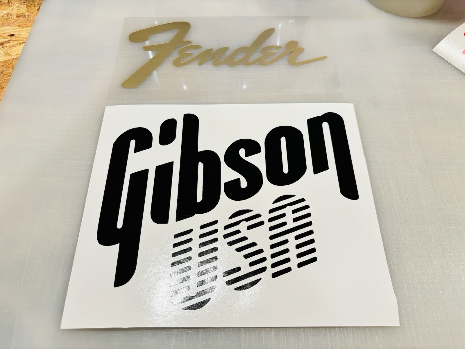 Guitar Brand Vinyl Decal MANY Sizes & Colors Buy 2 Get 1 FREE + FREE Ship