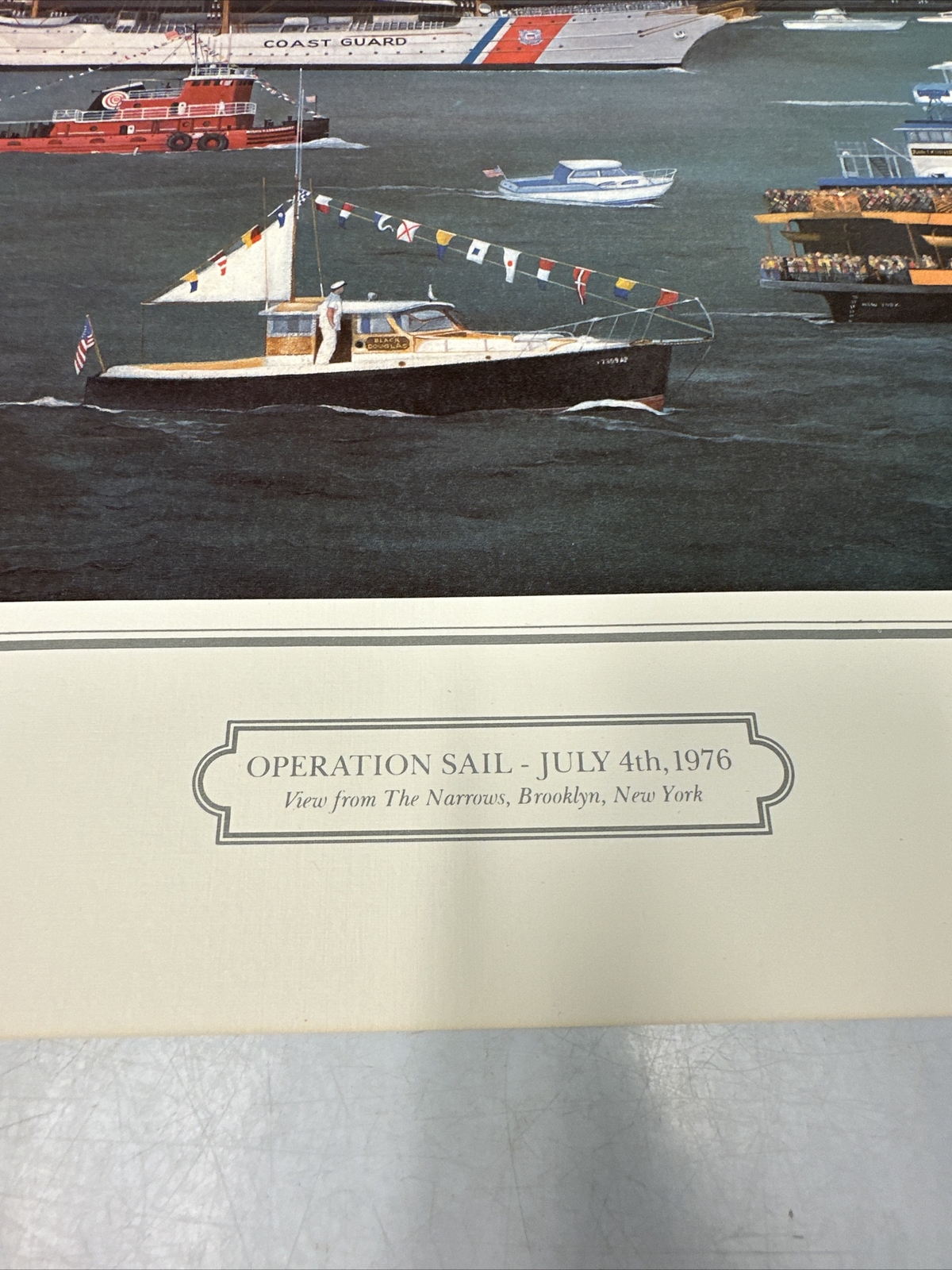 Operation Sail July 4 1976 New York Photo Lithograph 18×24 Ready To Be Framed