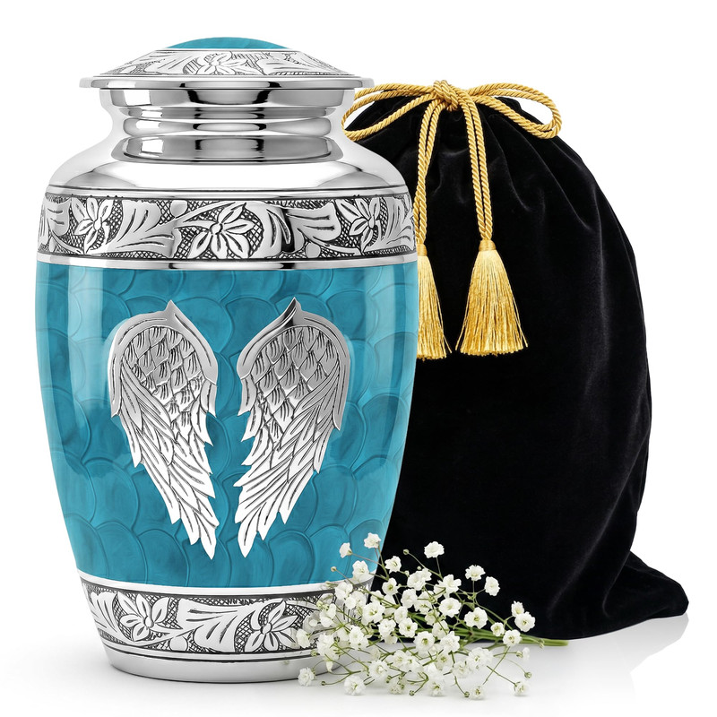 Stonlif Angel Wings Cremation Urns For Human Ashes – Memorial Urn For Adults