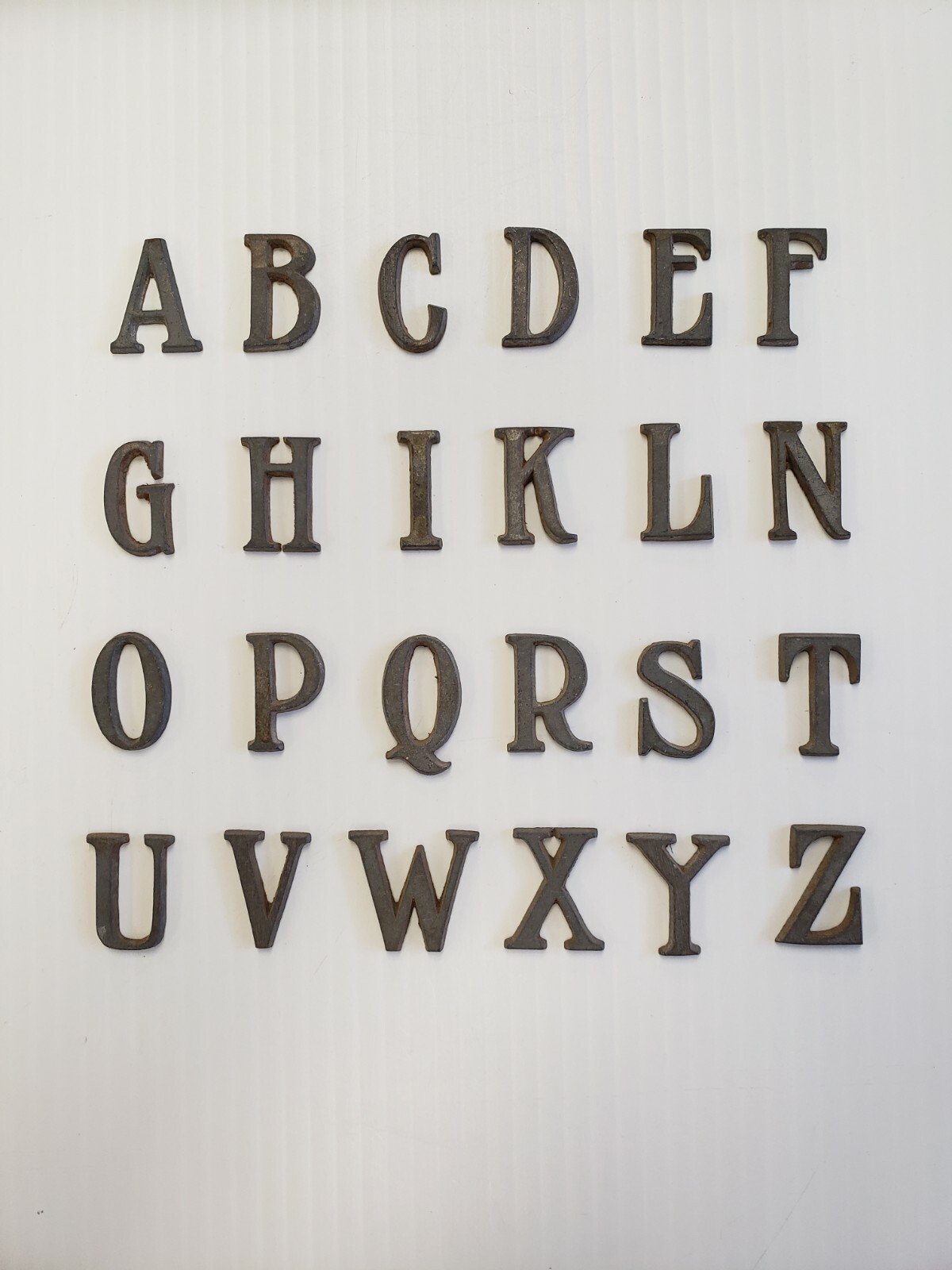 Metal Letters and Numbers 1 inch long Narrow Font price per letter*
