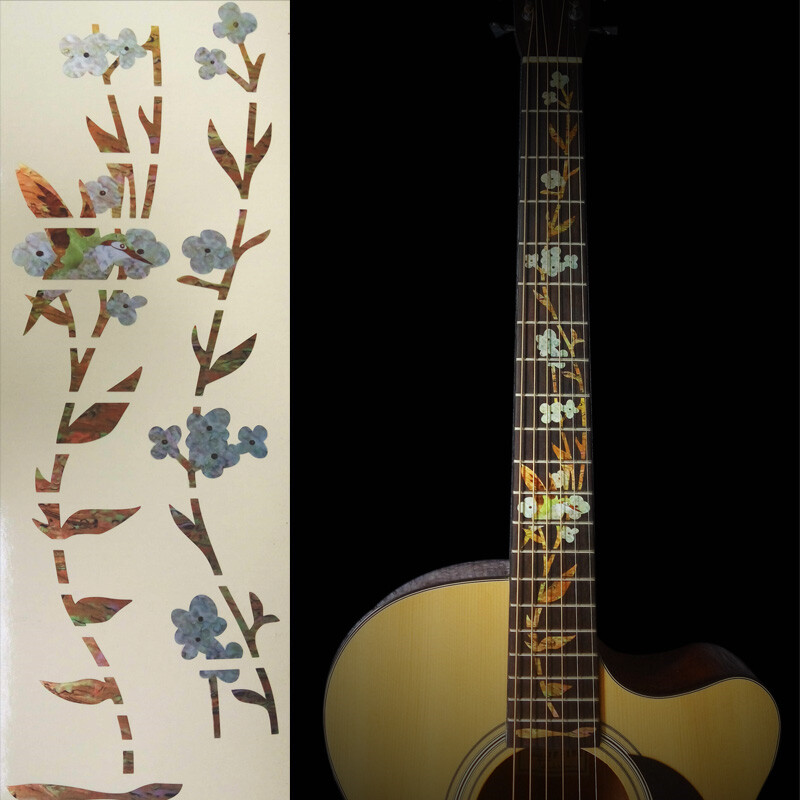 Inlay Sticker Markers Neck Fretboard Fret Scale Decal Abalone Guitar Bass Decor