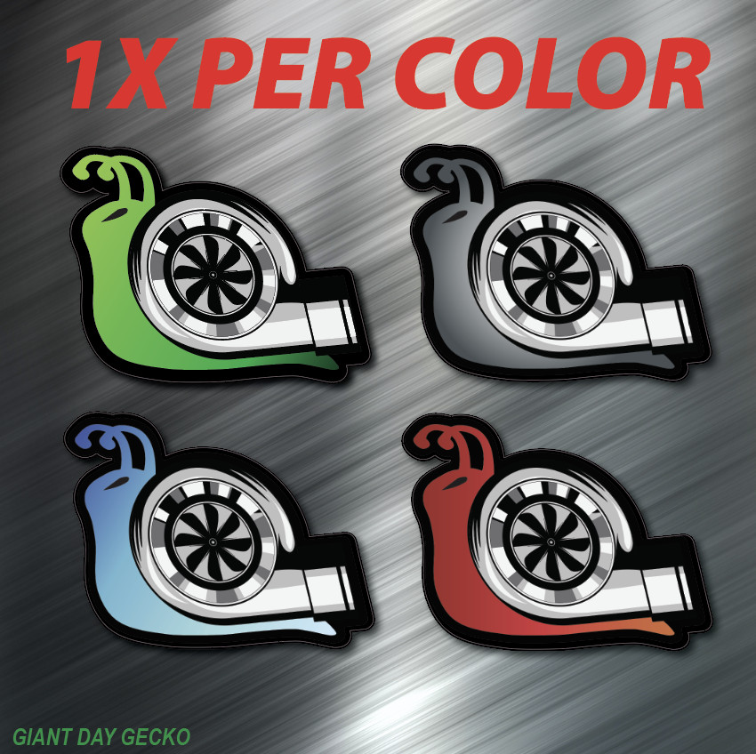 4X FOUR Turbo Snail Diesel Charger JDM car Laptop Wall Sticker Decal Stickers