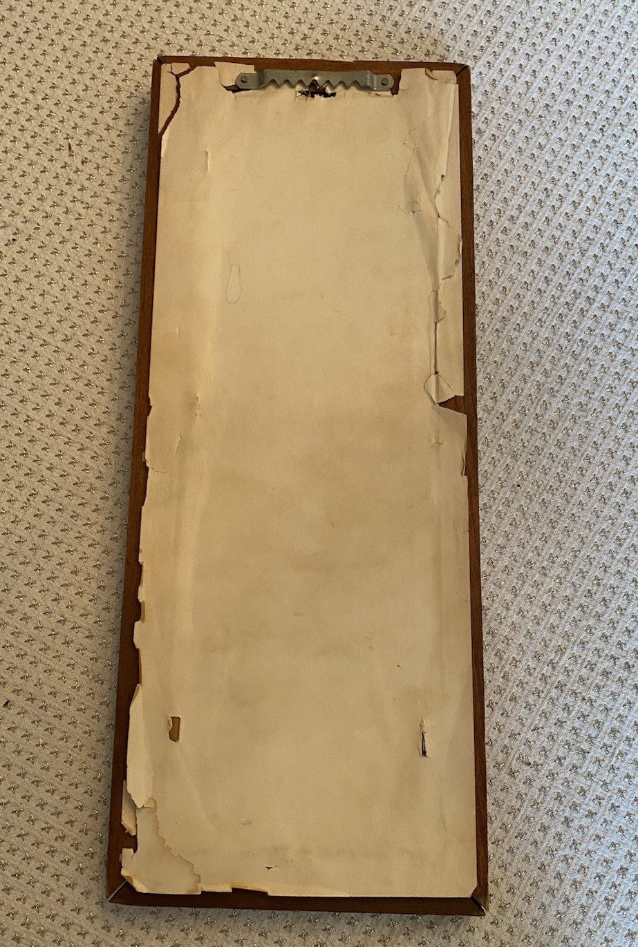 Vtg Home Interiors Rectangle Mirror Wood Frame Accent Wall Hanging 13”x 5”