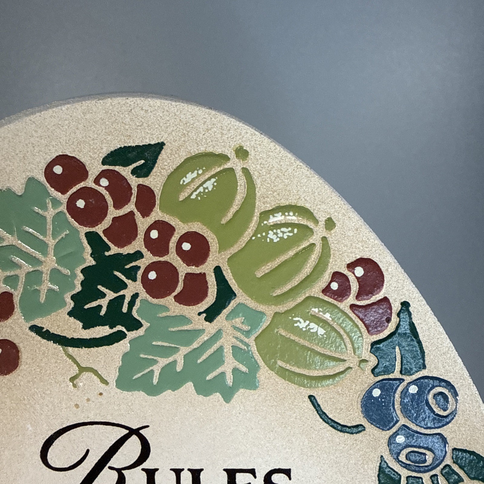 “Rules Of The House” Wooden Oval Wall Plaque 12 Inches X 6 Inches Made In Mexico