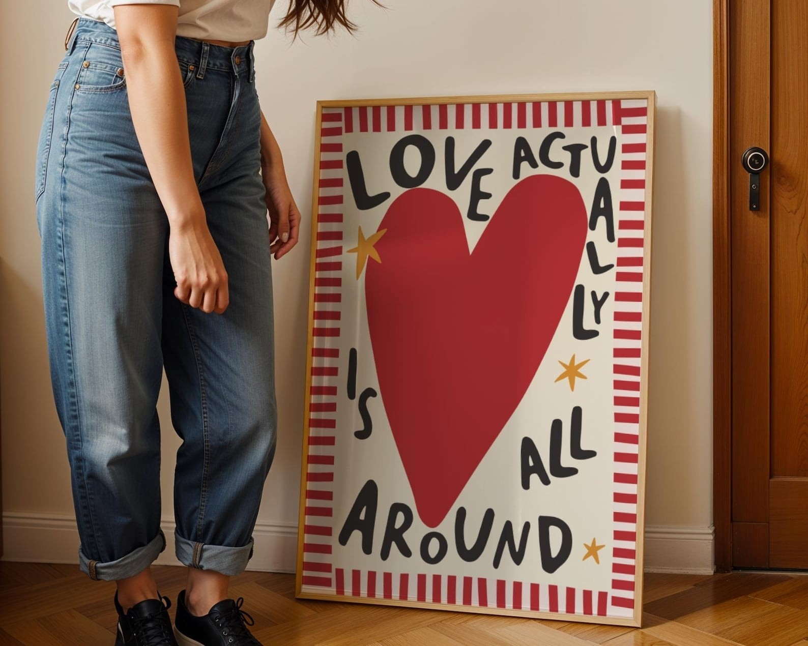 Love Typography Wall Art | Colourful Modern Quote Print