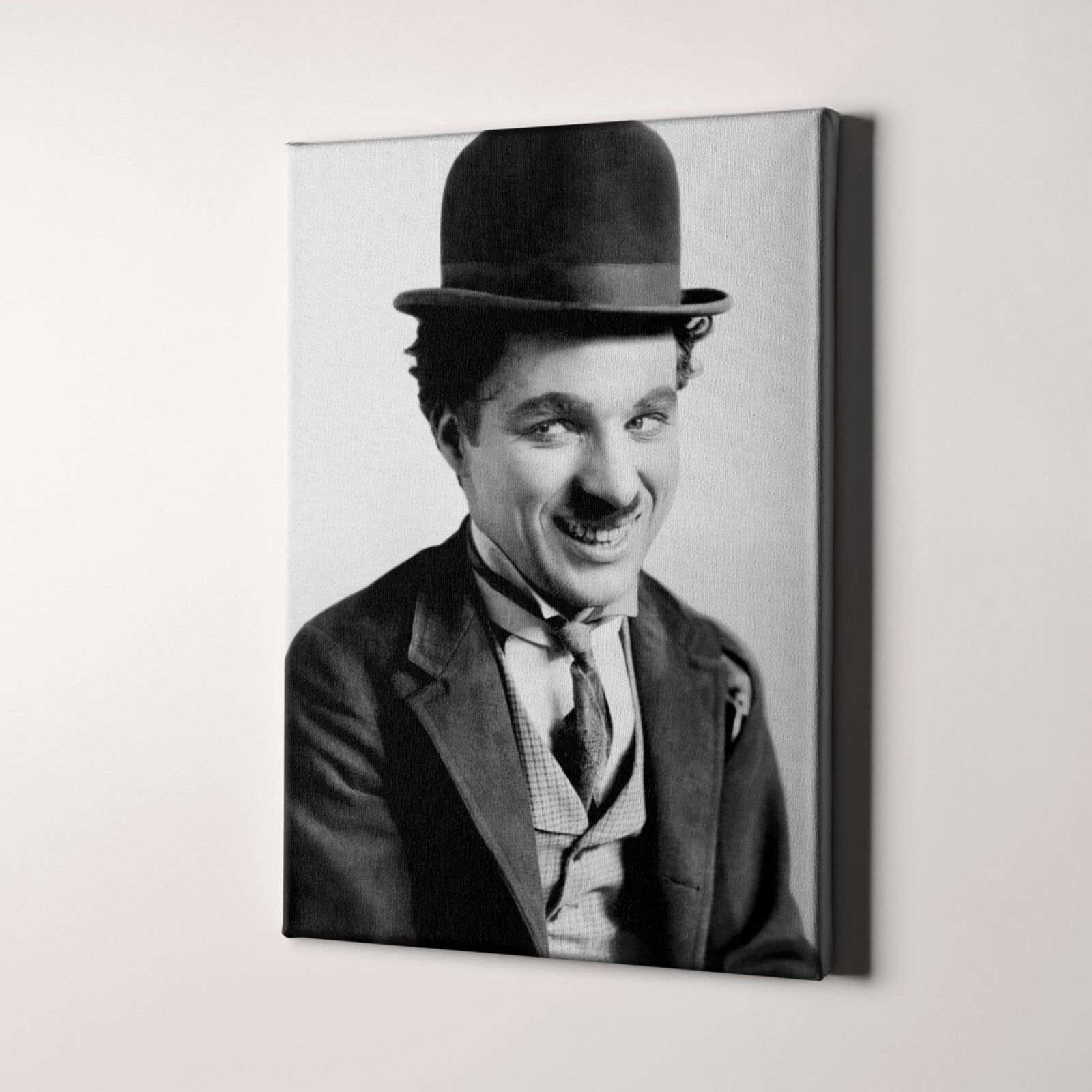 Charlie Chaplin 1920s TV and Movies 1900s Canvas Wall Art Print