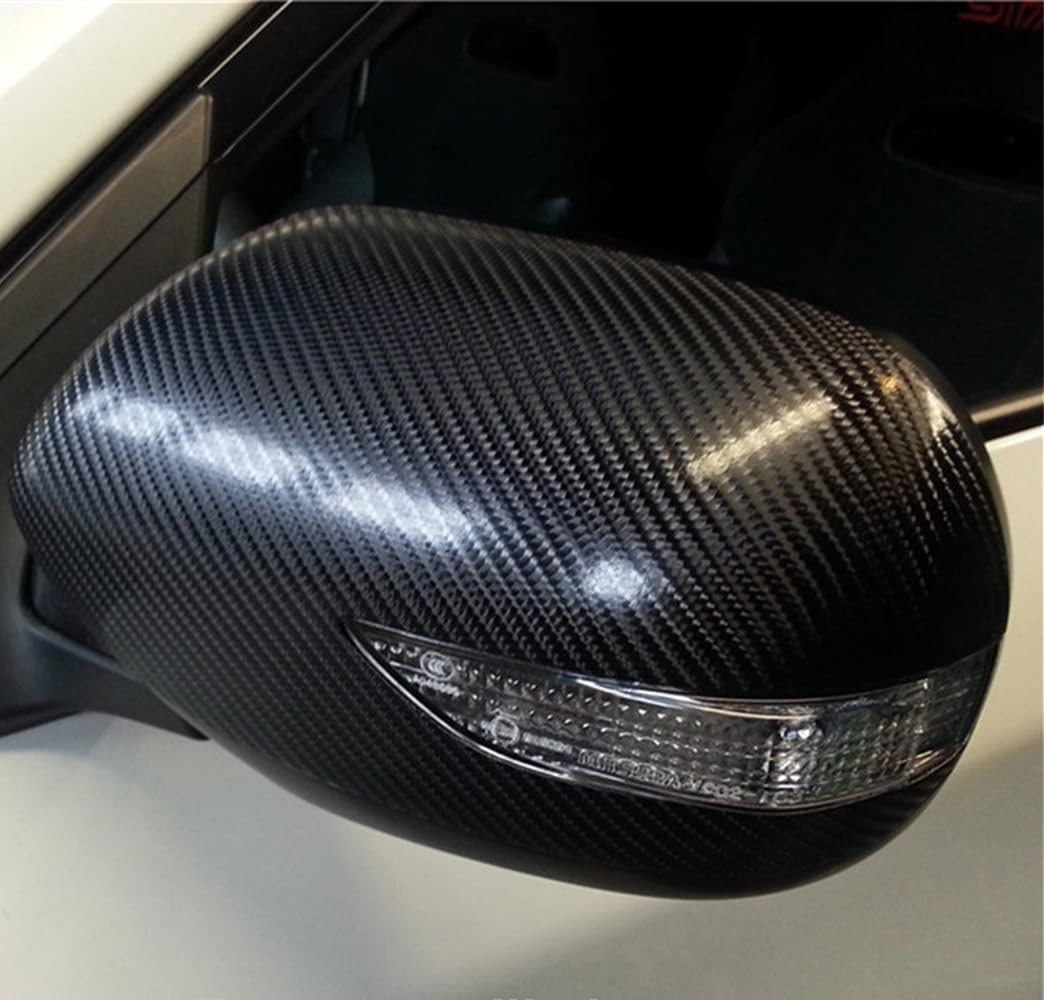 DIYAH 4D Black Carbon Fiber Vinyl Wrap Sticker with Air Release Bubble Free Anti