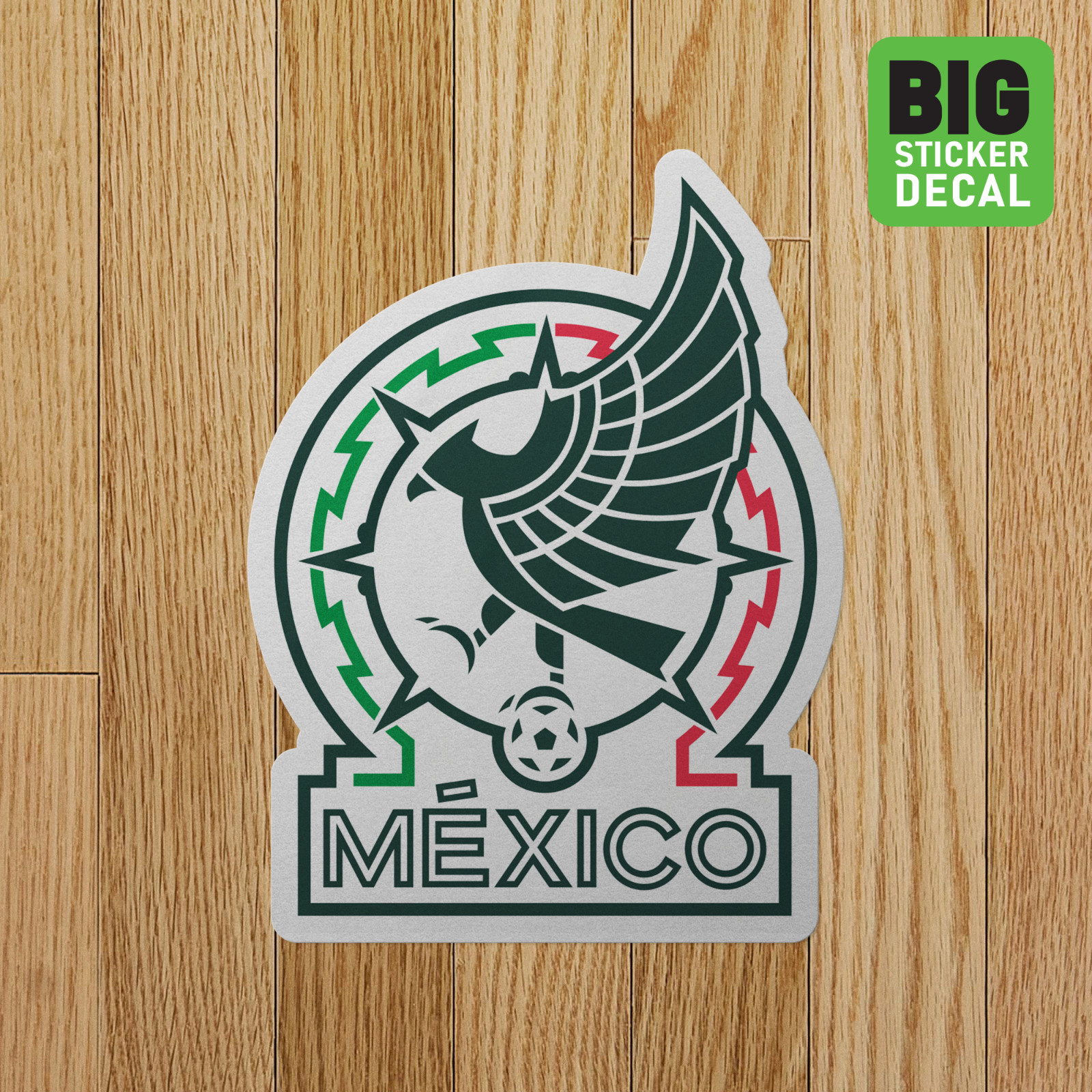 Selección Mexico El Tri Big Laminated Vinyl Soccer Sticker Car Decal Calcomania