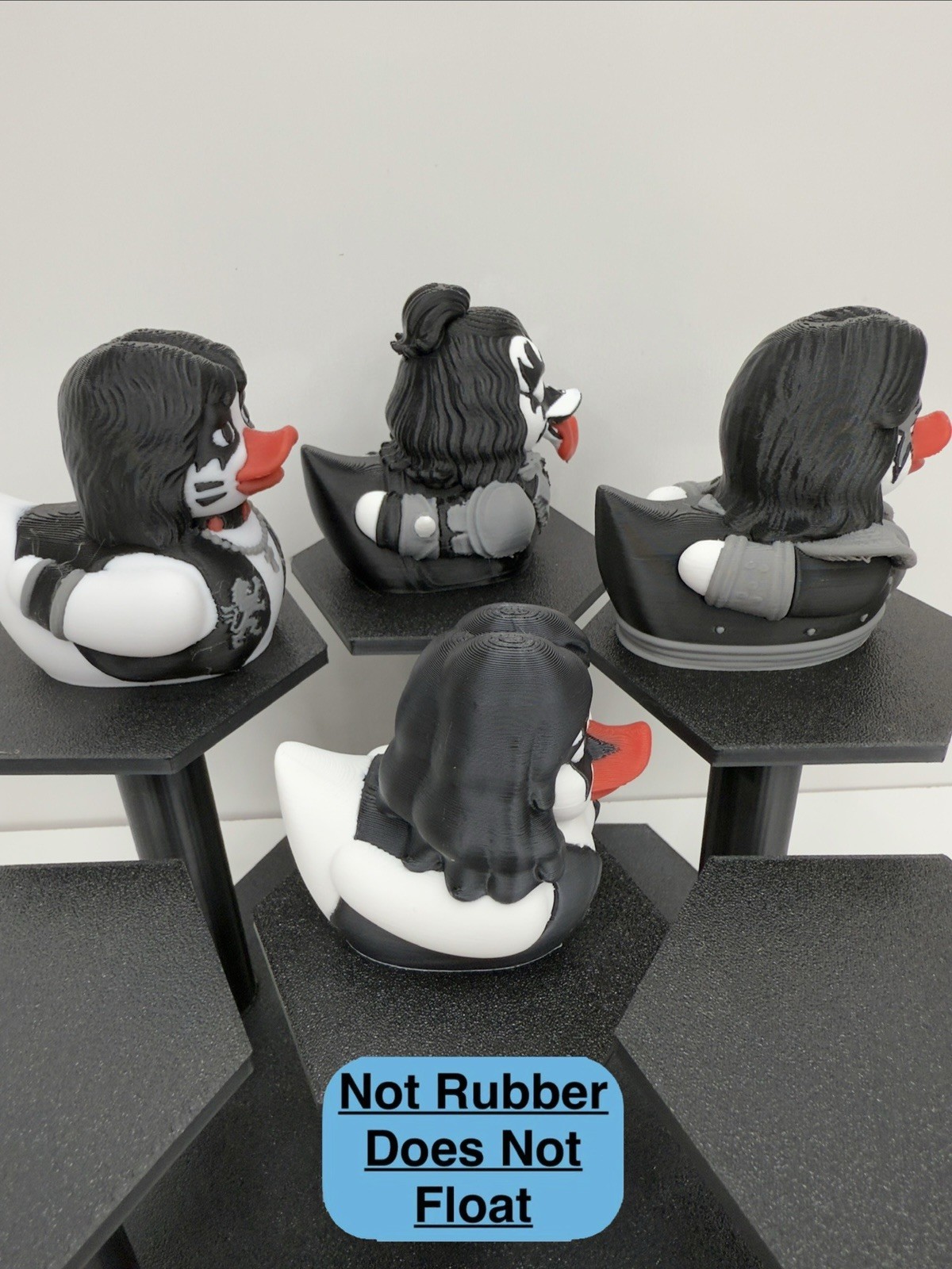 KISS-Inspired Rock Band Ducks | Limited Edition 3D Printed Collectibles