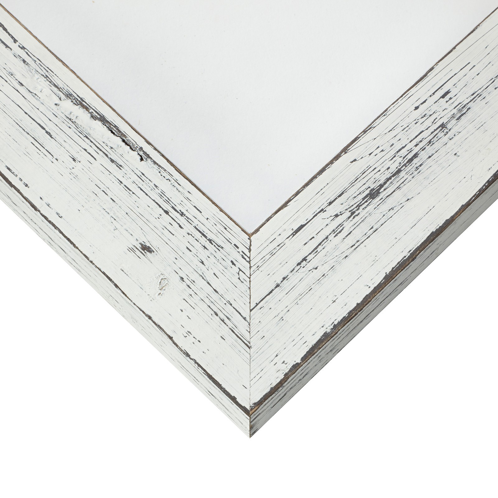 Jasper, 1.5″ Rustic Country White Picture Frame, Common Sizes 4×5-24×36, 2-Pack