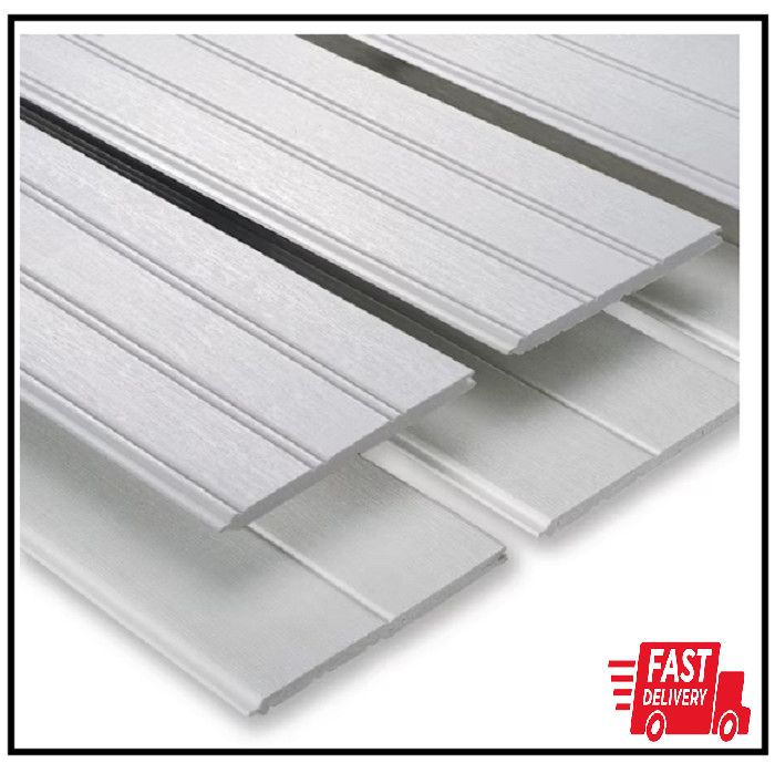 1/4 In. D X 7-1/4 In. W X 36 In. L Glue-On Tongue and Groove White PVC Wainscoti