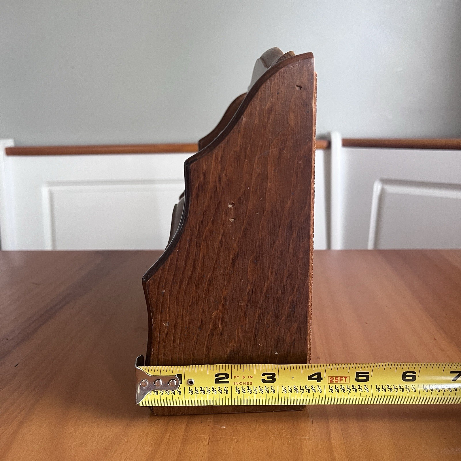 Vintage GOOD WOOD Marmalade Goose Geese Mail Letter Holder 3 Way Bin Wooden