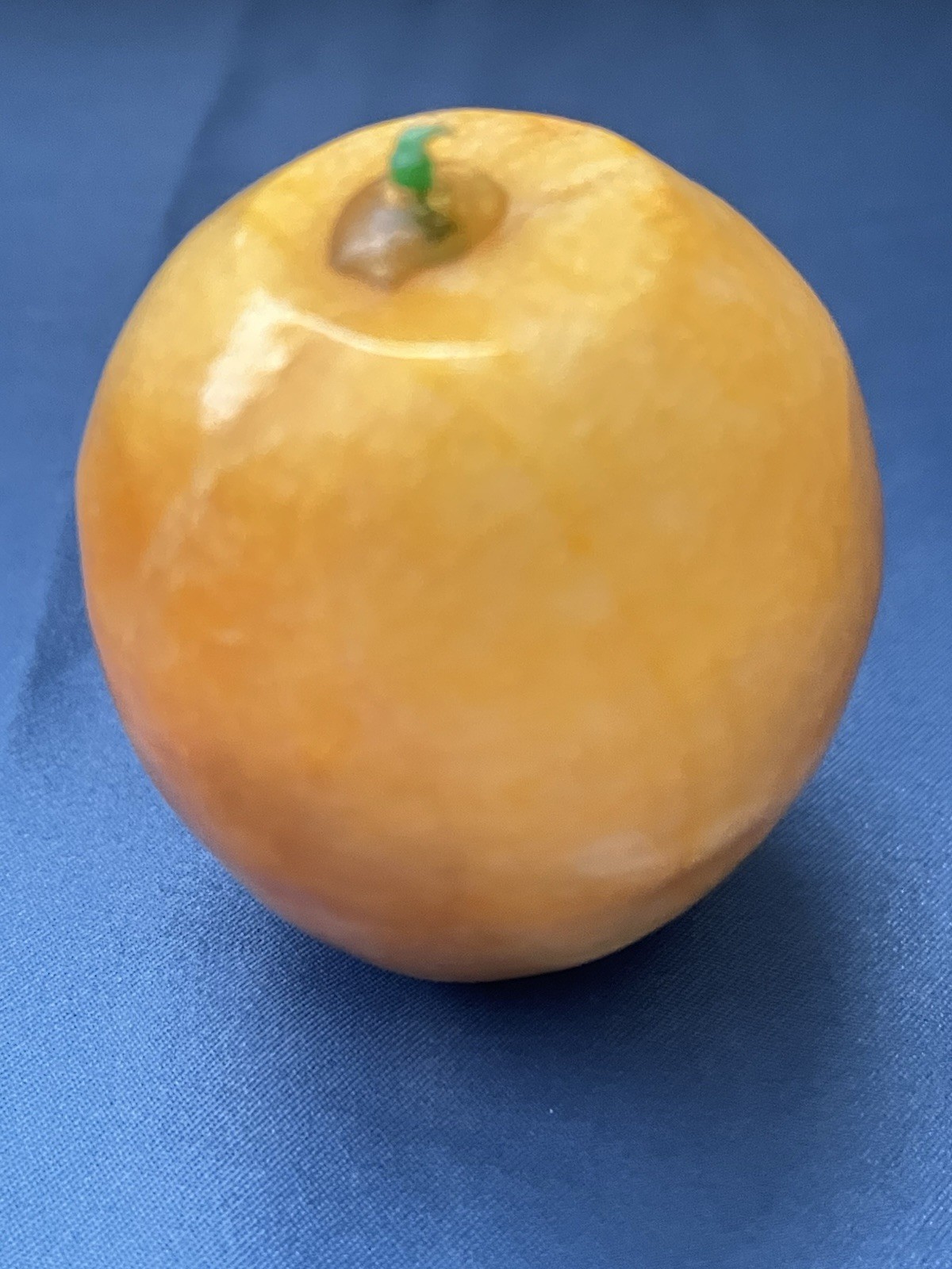 Vintage Alabaster Fruit Marble Stone Decorative Set of 7 Papaya Apple Lime Pear